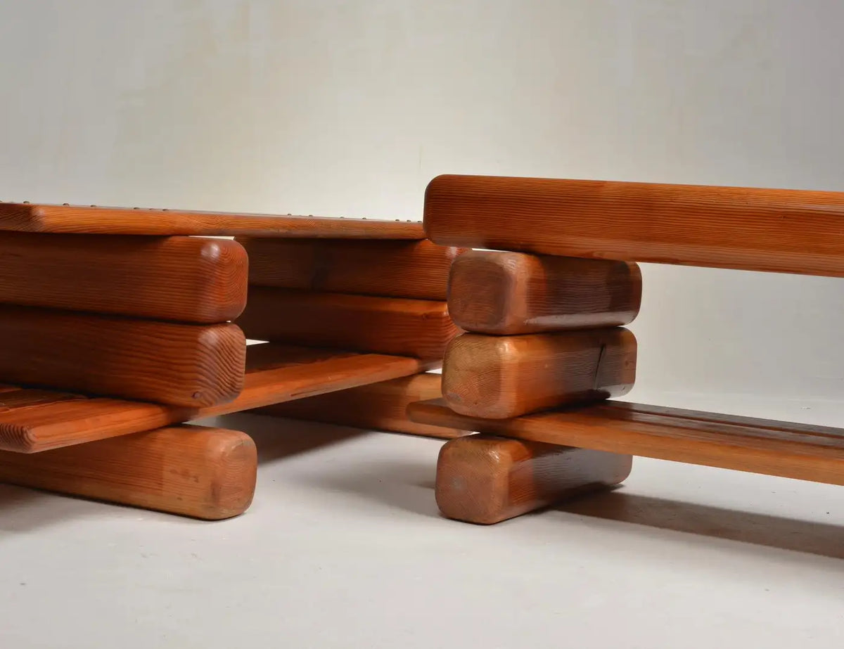 Paul Maull Sculptural Pine Shelving Bookcase