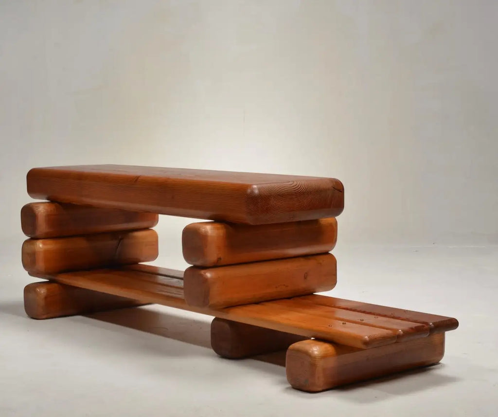 Paul Maull Sculptural Pine Shelving Bookcase
