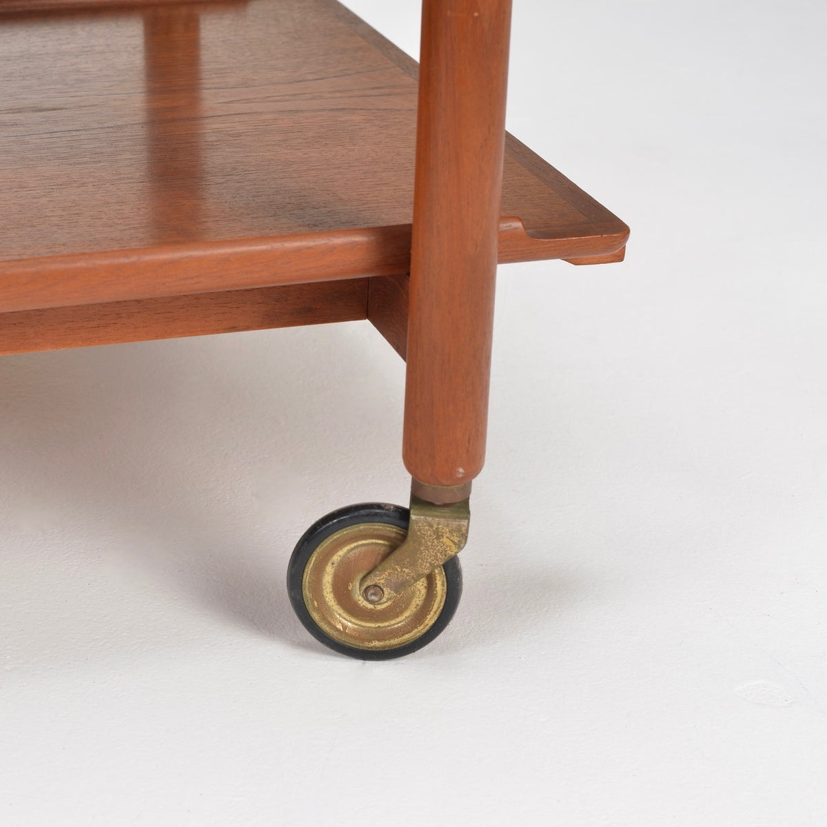 Mid-Century Modern Teak Extendable Bar Cart by Poul Hundevad