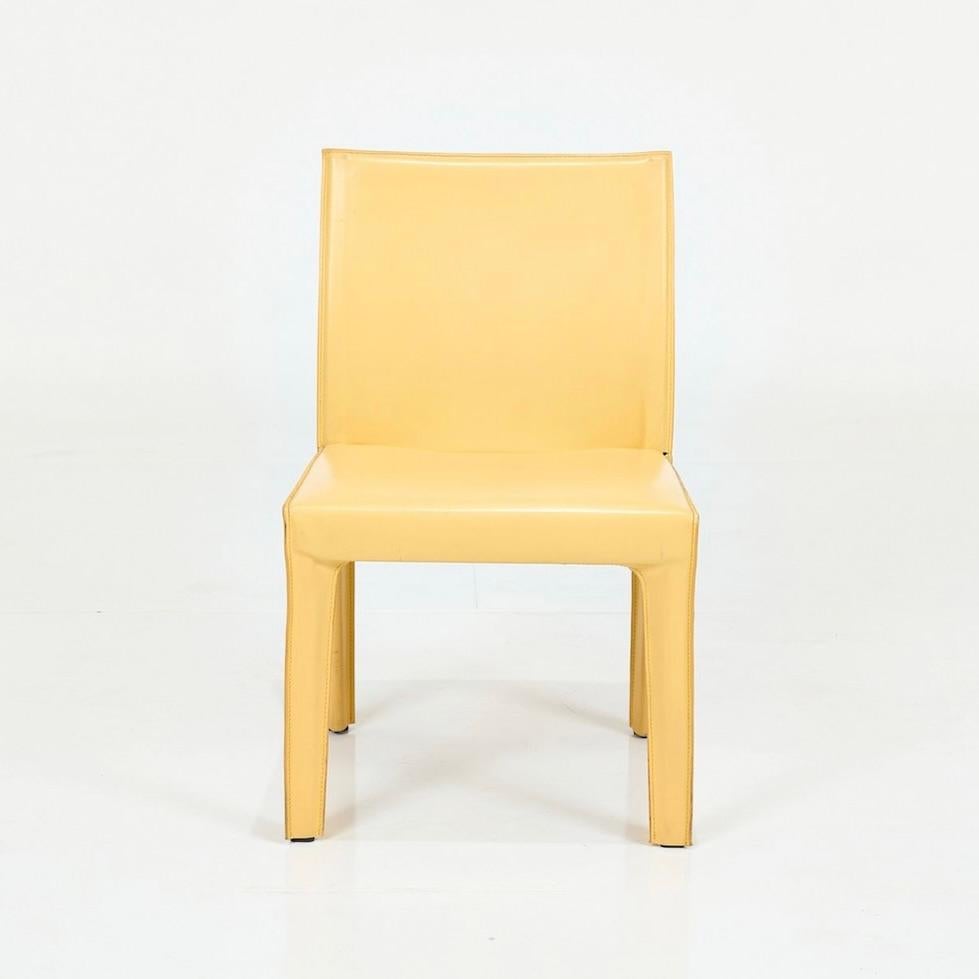 Arper Italian leather dining chair detail 2