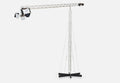Curtis Jeré monumental chrome crane floor lamp, 1977 detail 2