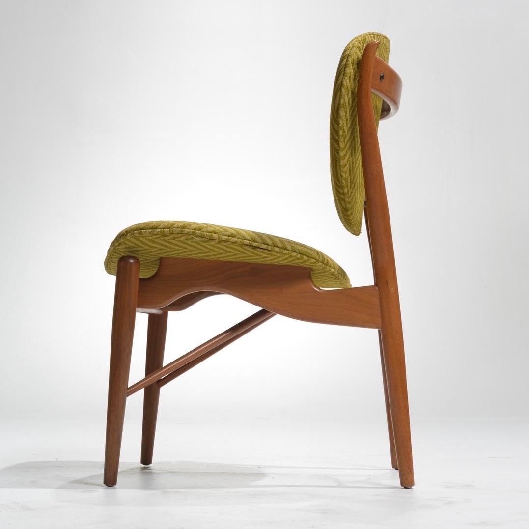 Finn Juhl Model 51 Baker walnut dining chair detail 11