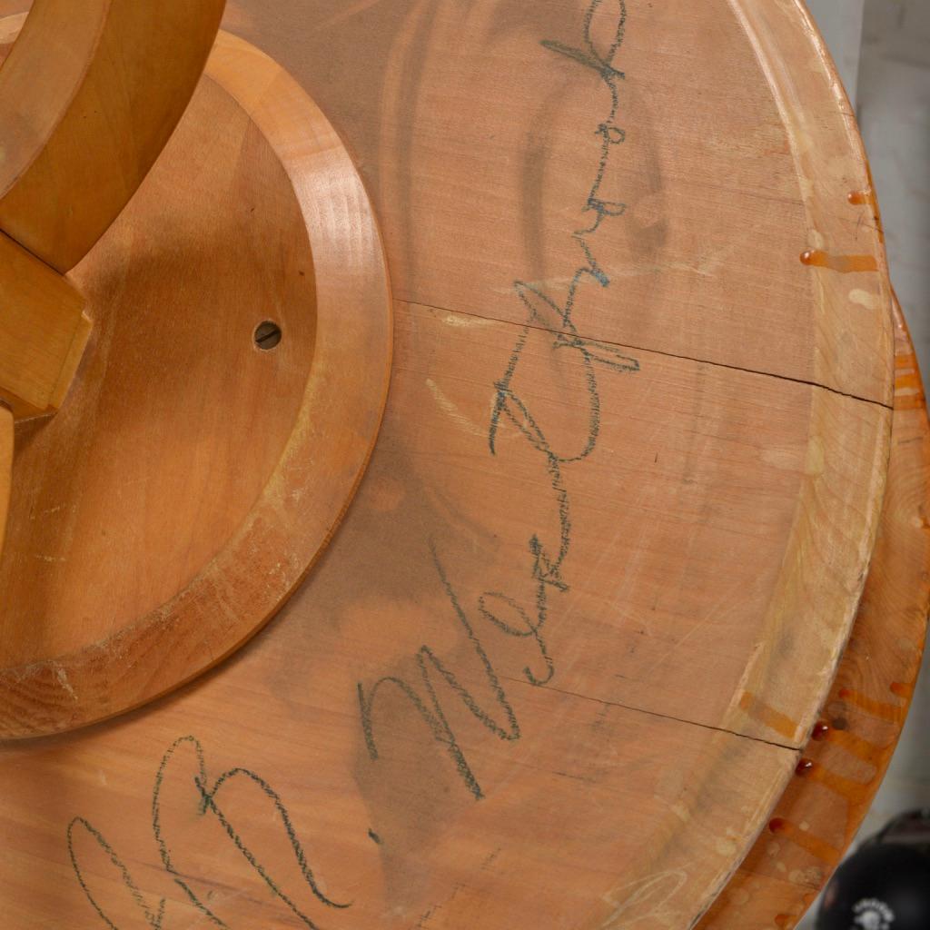 Paul Frankl Brown Saltman two-tier maple side table detail 4