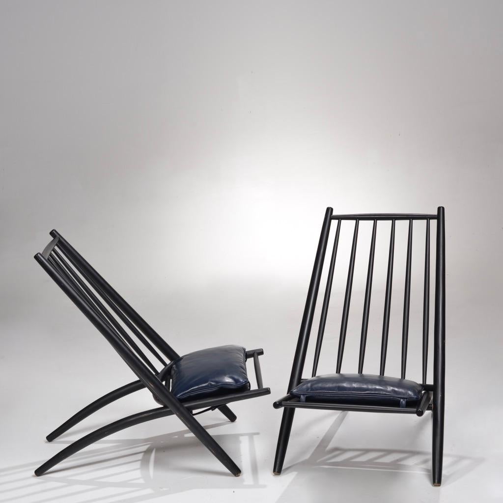 Ilmari Tapiovaara Congo black lacquer lounge chair detail 11