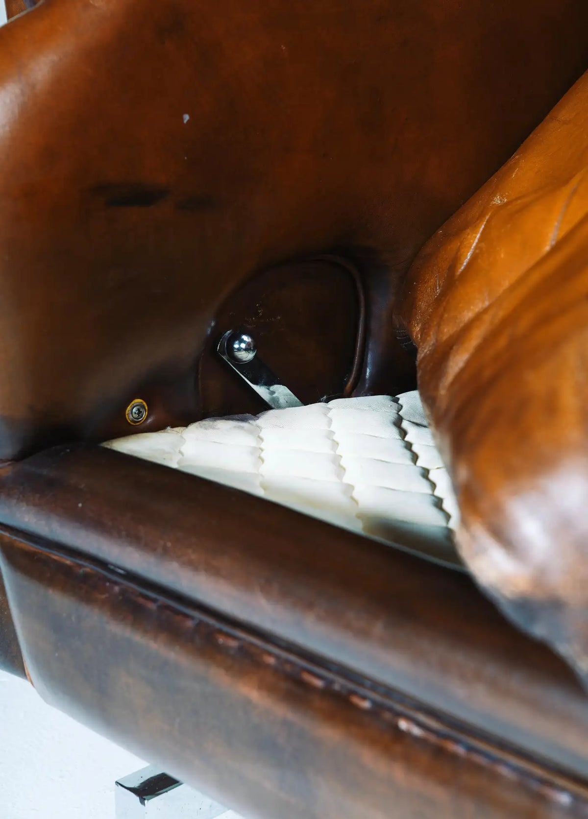 French Leather and Chrome Recliners - Two Available