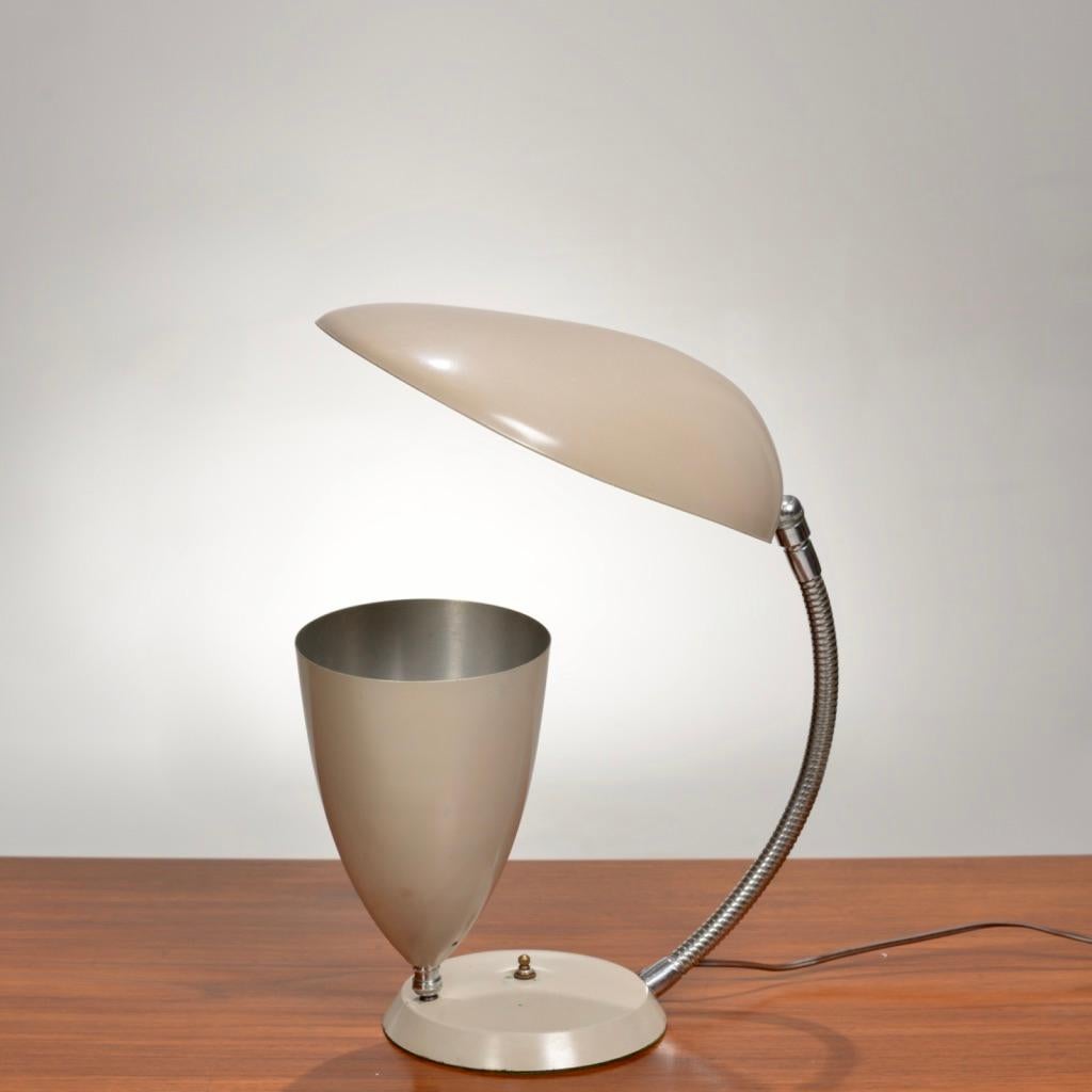 Rare Cobra Table Lamp by Greta Magnusson Grossman for Ralph O. Smith - image 8