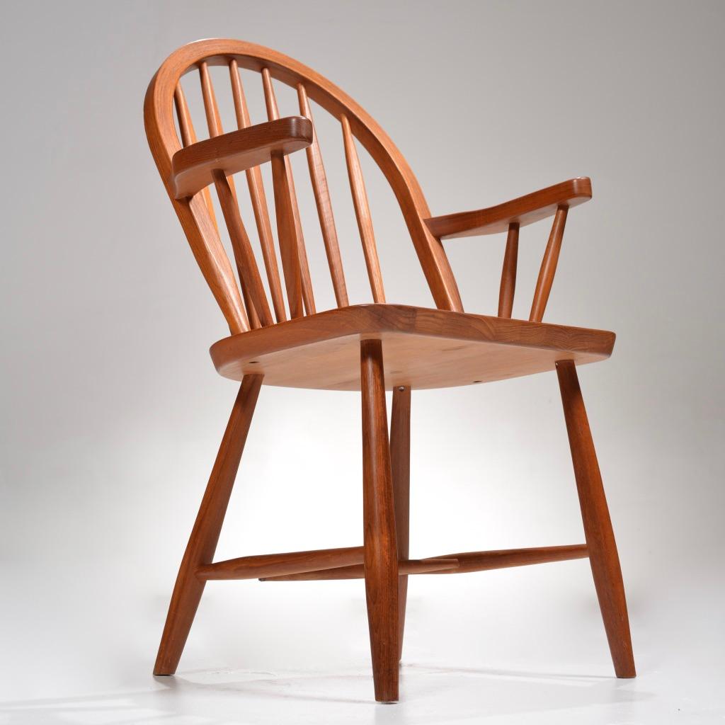 Erik Ole Jørgensen teak dining chair for Tarm Stole, Denmark, 1970 - view 7