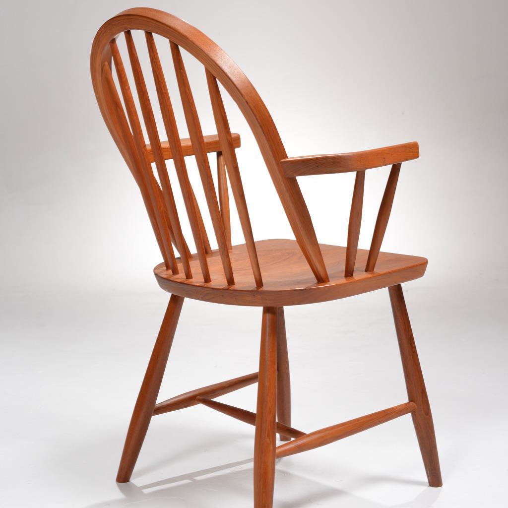 Erik Ole Jørgensen teak dining chair for Tarm Stole, Denmark, 1970 - view 9