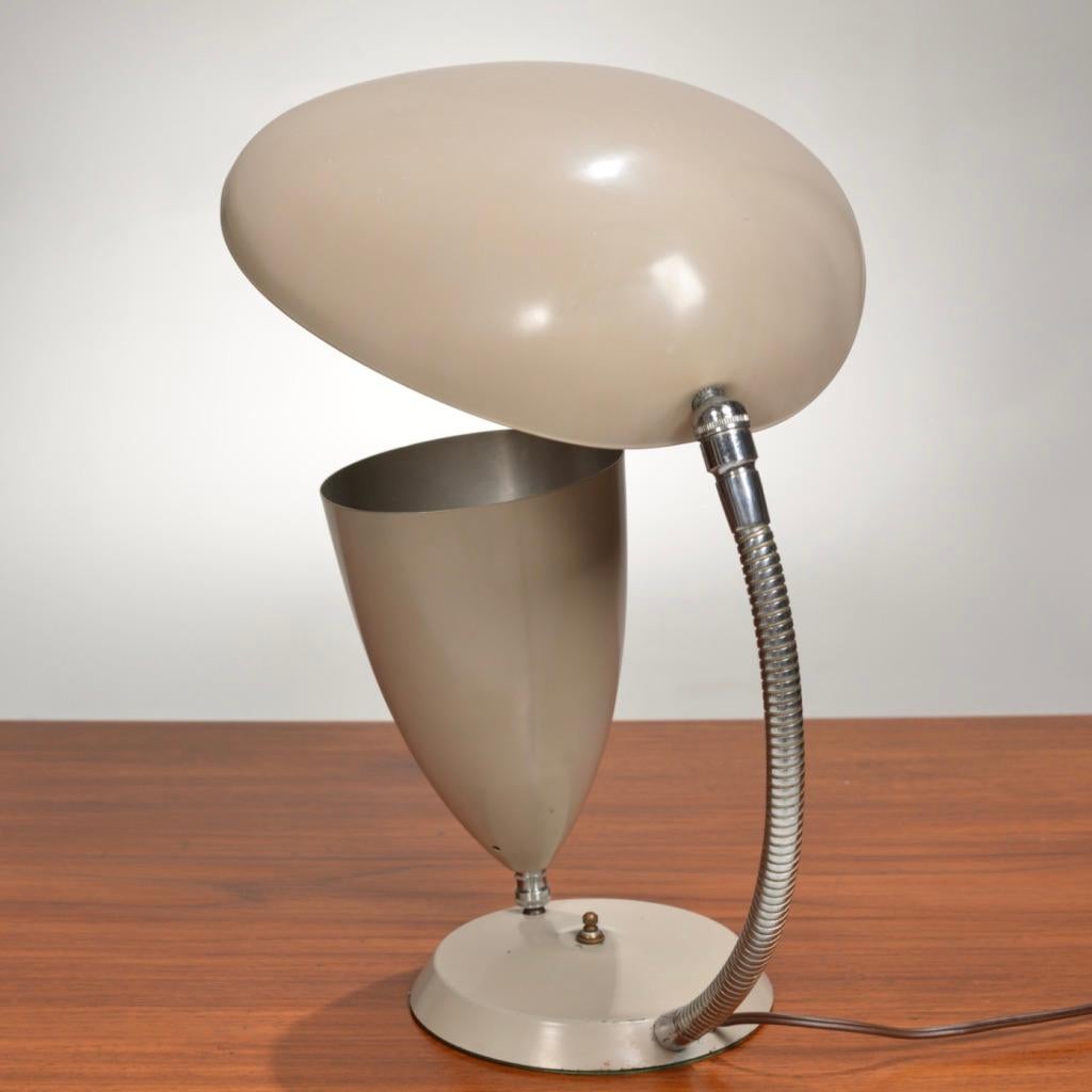 Rare Cobra Table Lamp by Greta Magnusson Grossman for Ralph O. Smith - image 15