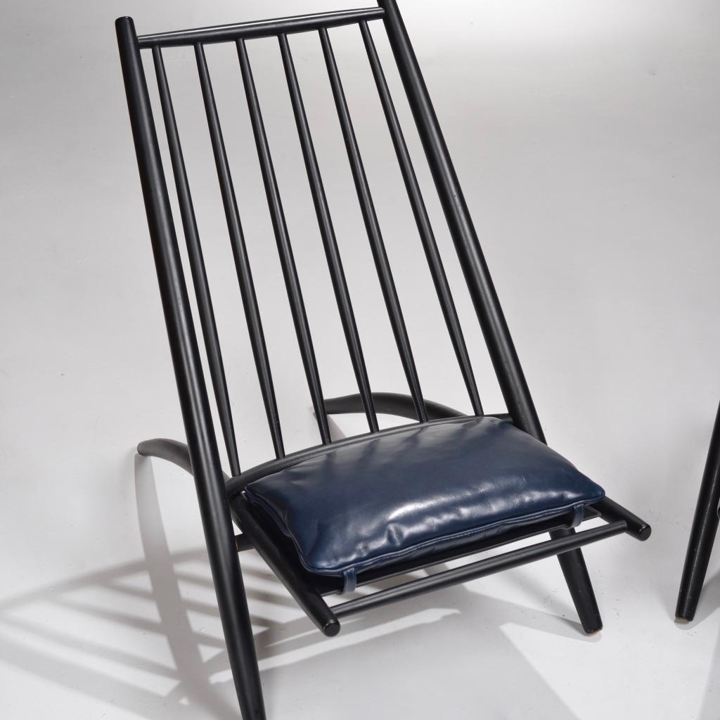 Ilmari Tapiovaara Congo black lacquer lounge chair detail 6