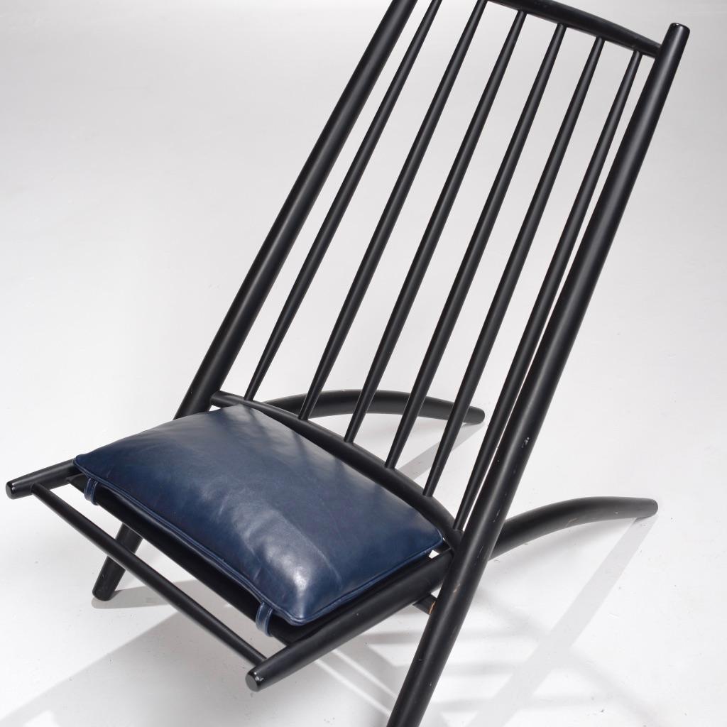 Ilmari Tapiovaara Congo black lacquer lounge chair detail 10