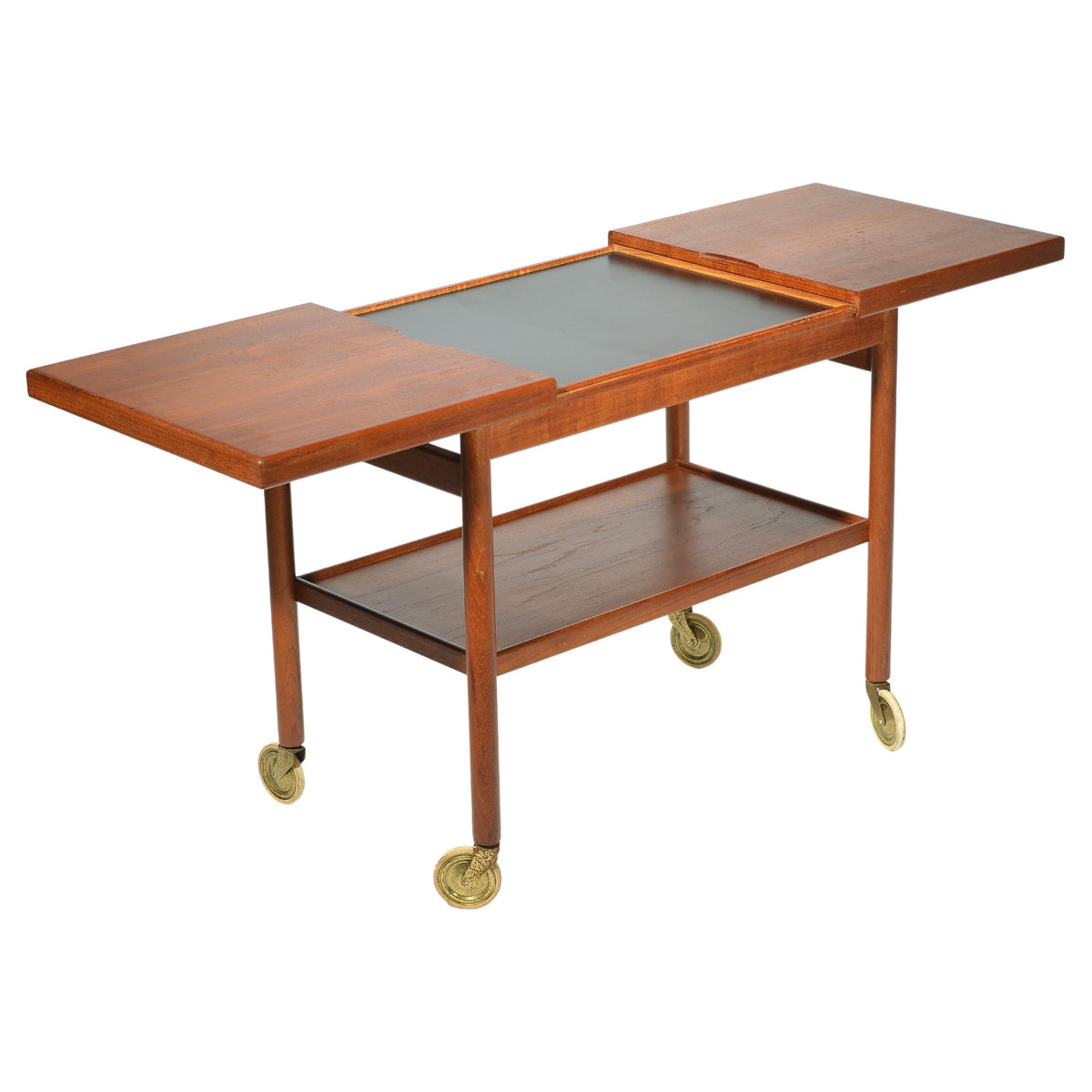 Kurt Østervig expanding teak serving cart for Jason Møbler