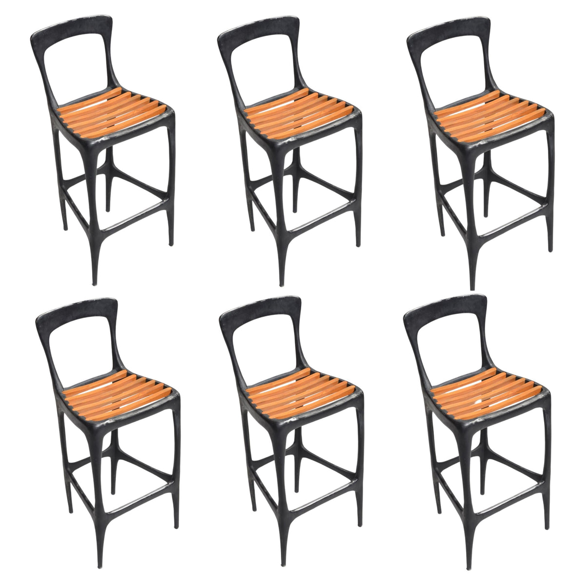 "Flow" Bar Stools by John Reeves for Henry Hall Designs