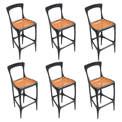 "Flow" Bar Stools by John Reeves for Henry Hall Designs