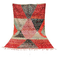 Vintage Moroccan Beniourain geometric dotted wool rug, 1963