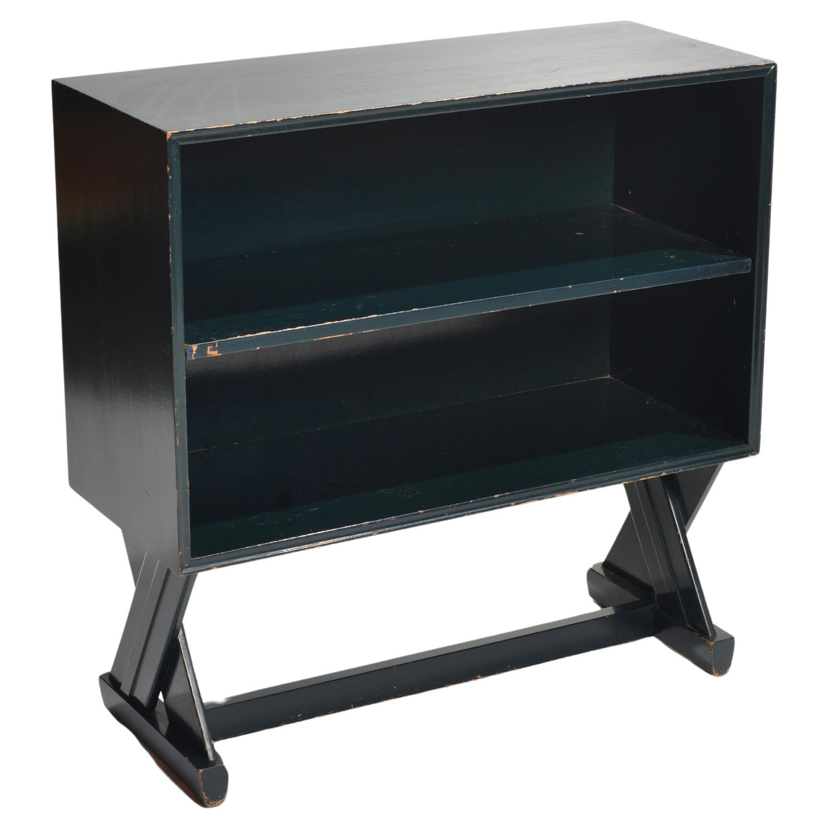 Paul Laszlo for Brown Saltman forest green bookcase or dry bar - view 1
