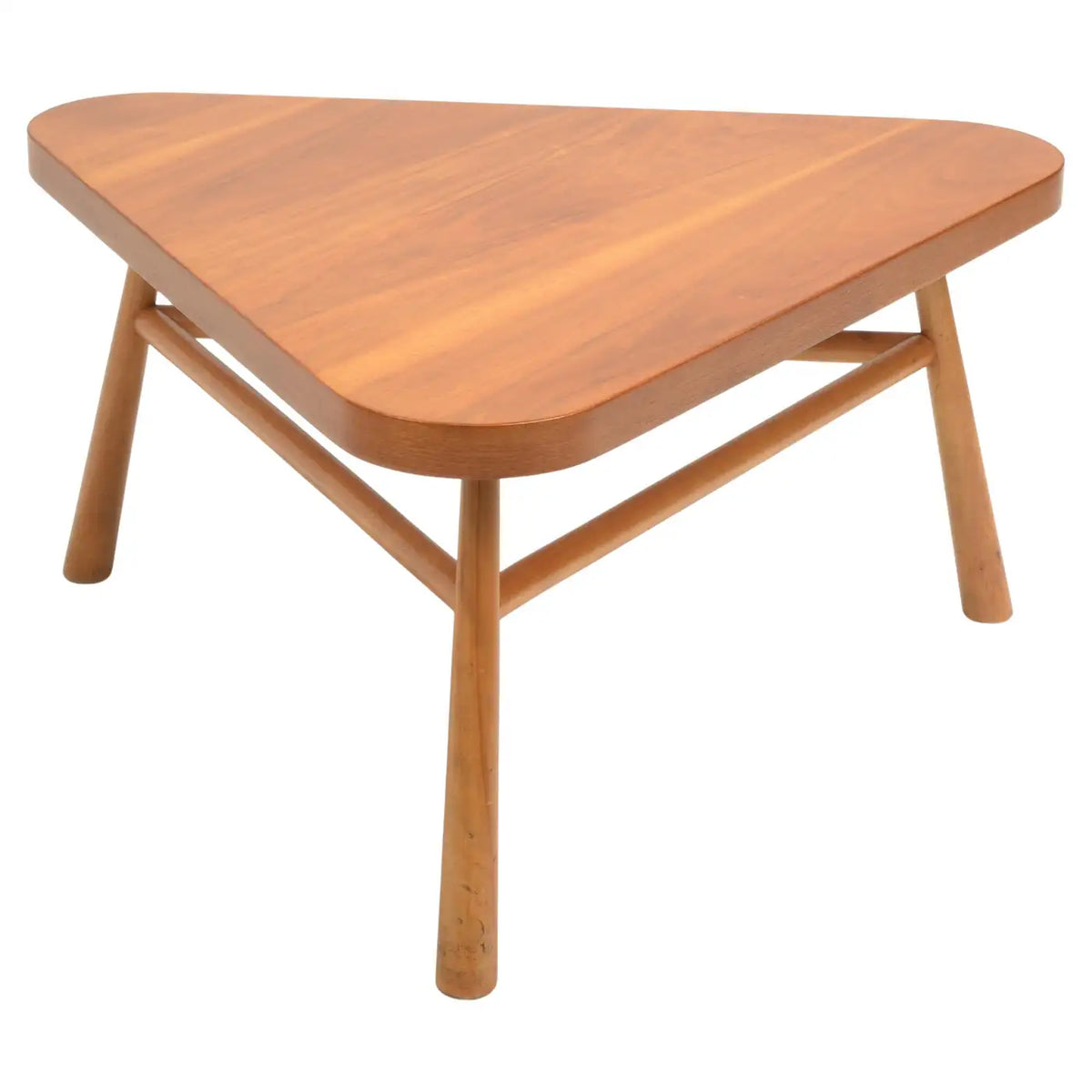 Robsjohn-Gibbings for Widdicomb Walnut Triangular Coffee Table