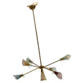 1950s Italian Multicolored Sputnik Pendant Light - image 1