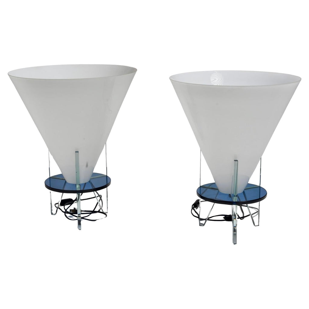 Otero Model 2748 table lamps by Rodolfo Dordoni for Fontana Arte, 1984