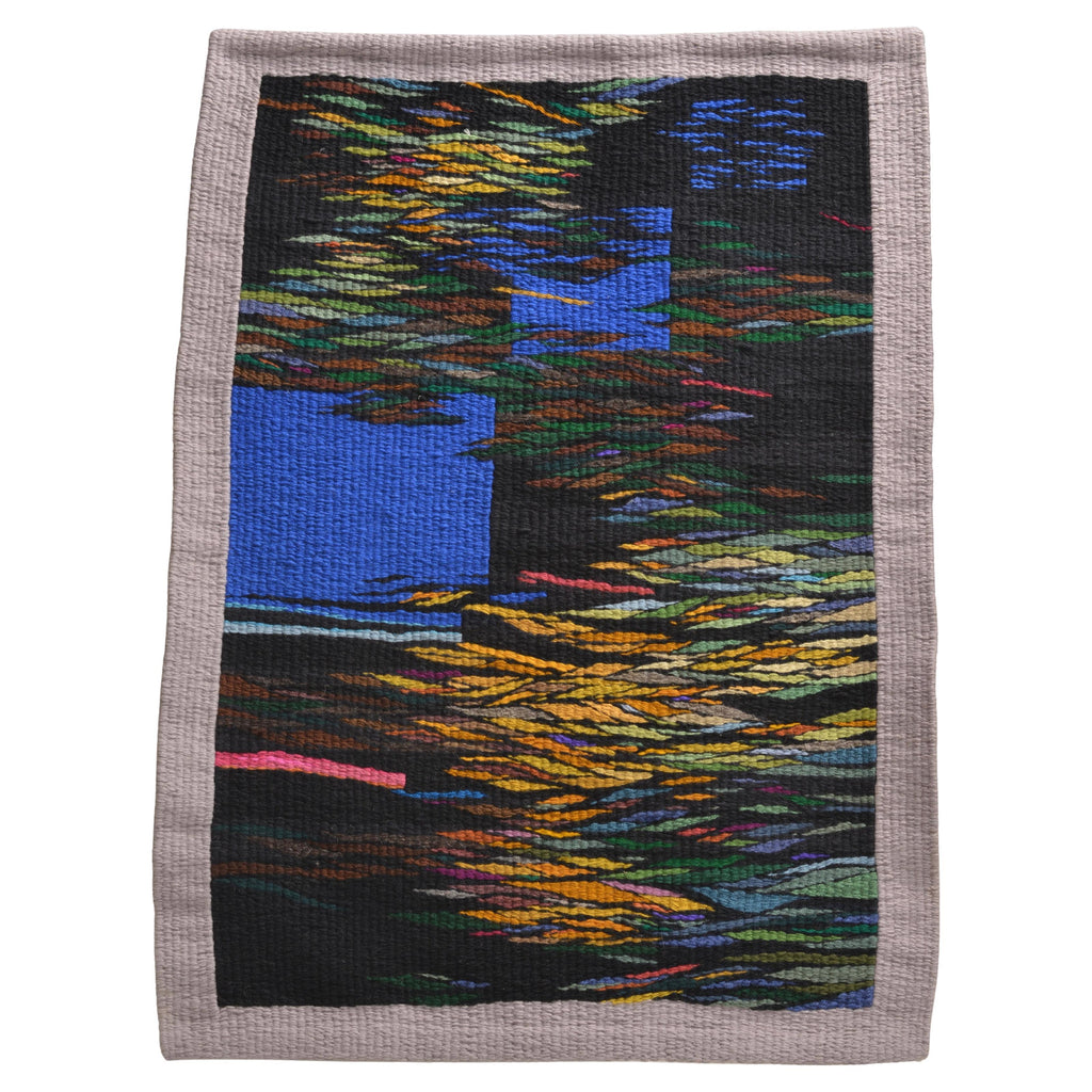 Michael Schrier Wall Tapestry 0879, 1980s woven wool and yarn