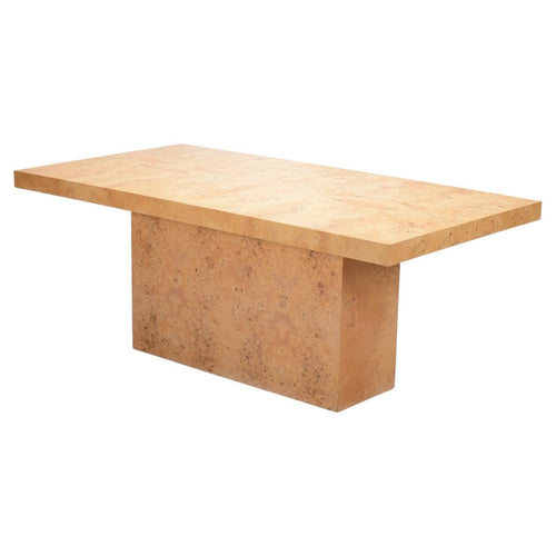 Arthur Umanoff for Dillingham burled olive expandable dining table circa 1975