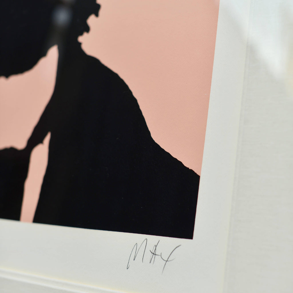 Peter Max Large Toulouse Lautrec in Peach Pink, signed and framed - image 4