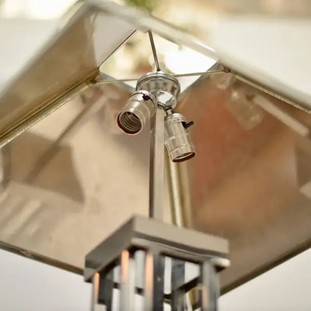 C. Jere Chrome Floor Lamp