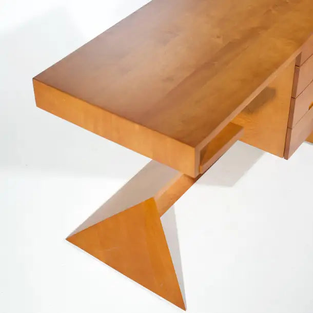 Dan Johnson for Hayden Hall Solid Maple Desk, 1947