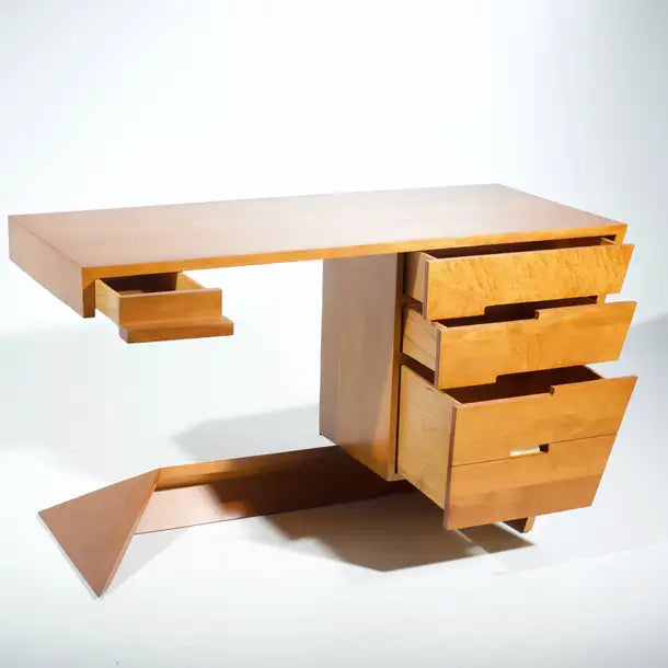 Dan Johnson for Hayden Hall Solid Maple Desk, 1947
