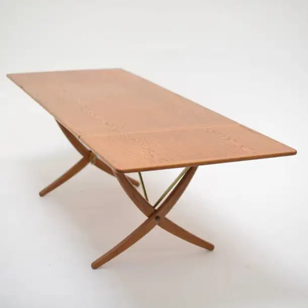 Early Hans Wegner Oak Dining Table Model AT-304 by Andreas Tuck in Denmark