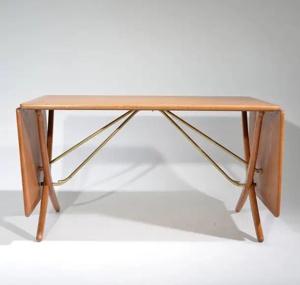 Early Hans Wegner Oak Dining Table Model AT-304 by Andreas Tuck in Denmark