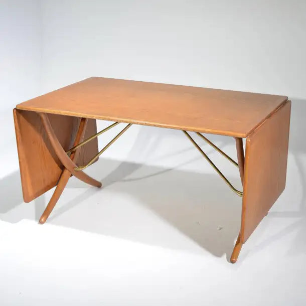 Early Hans Wegner Oak Dining Table Model AT-304 by Andreas Tuck in Denmark