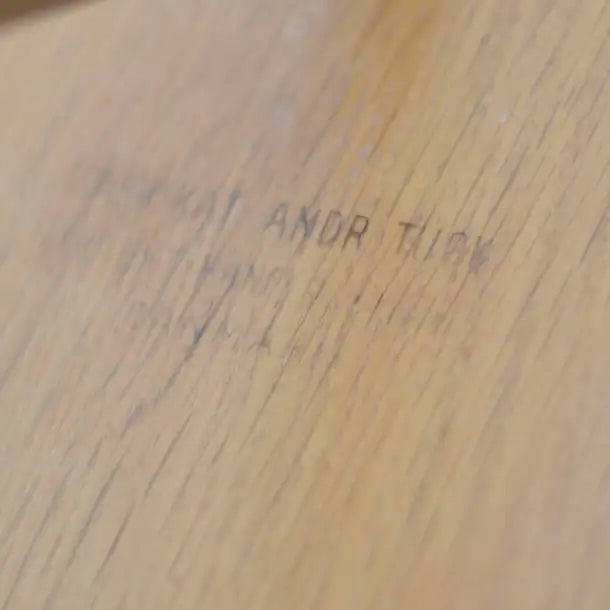 Early Hans Wegner Oak Dining Table Model AT-304 by Andreas Tuck in Denmark