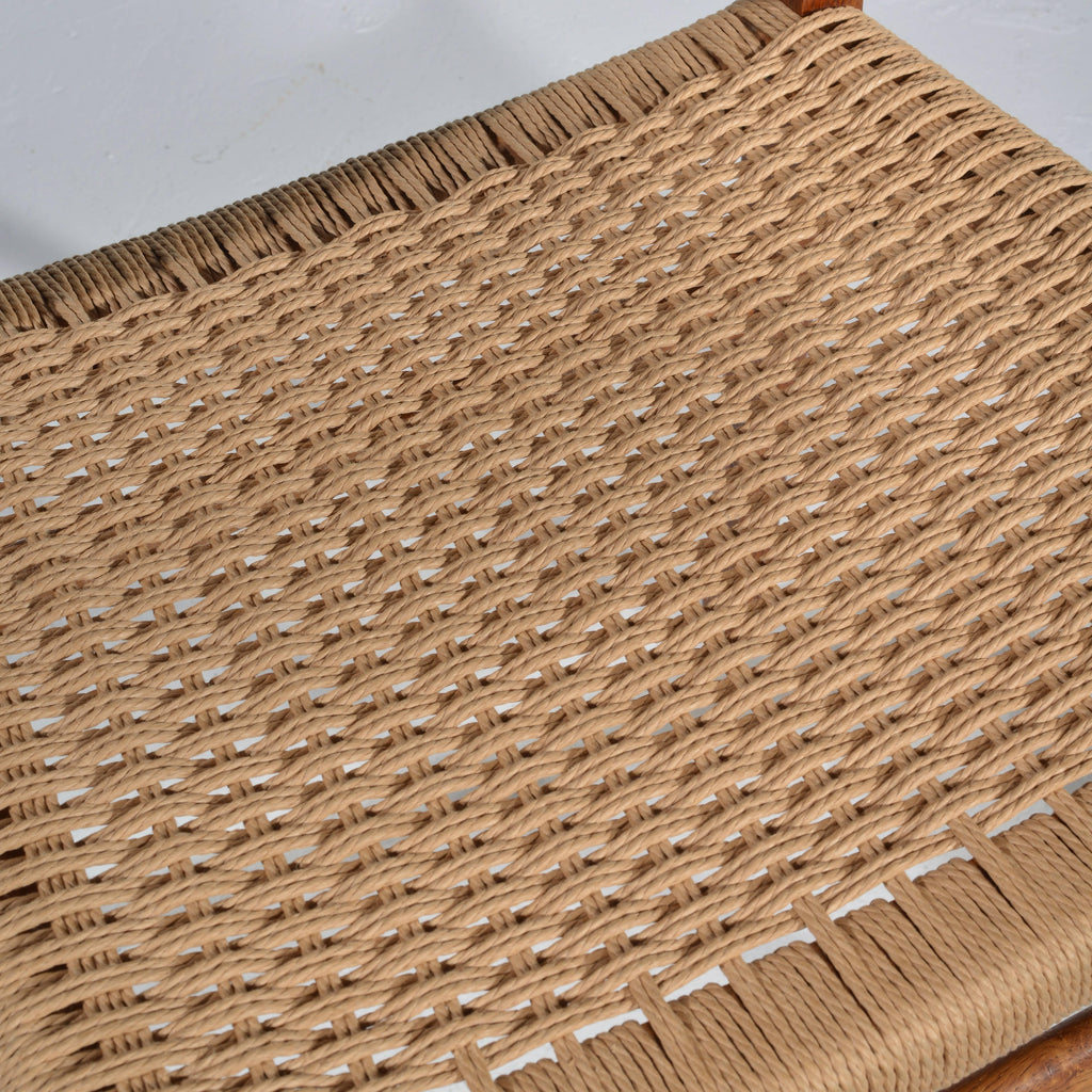 Hans Wegner CH23 oak and cord dining chair detail 9