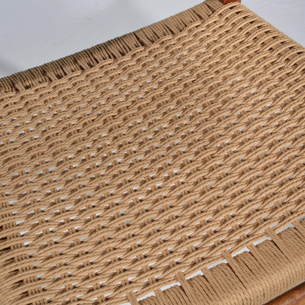 Hans Wegner CH23 oak and cord dining chair detail 9