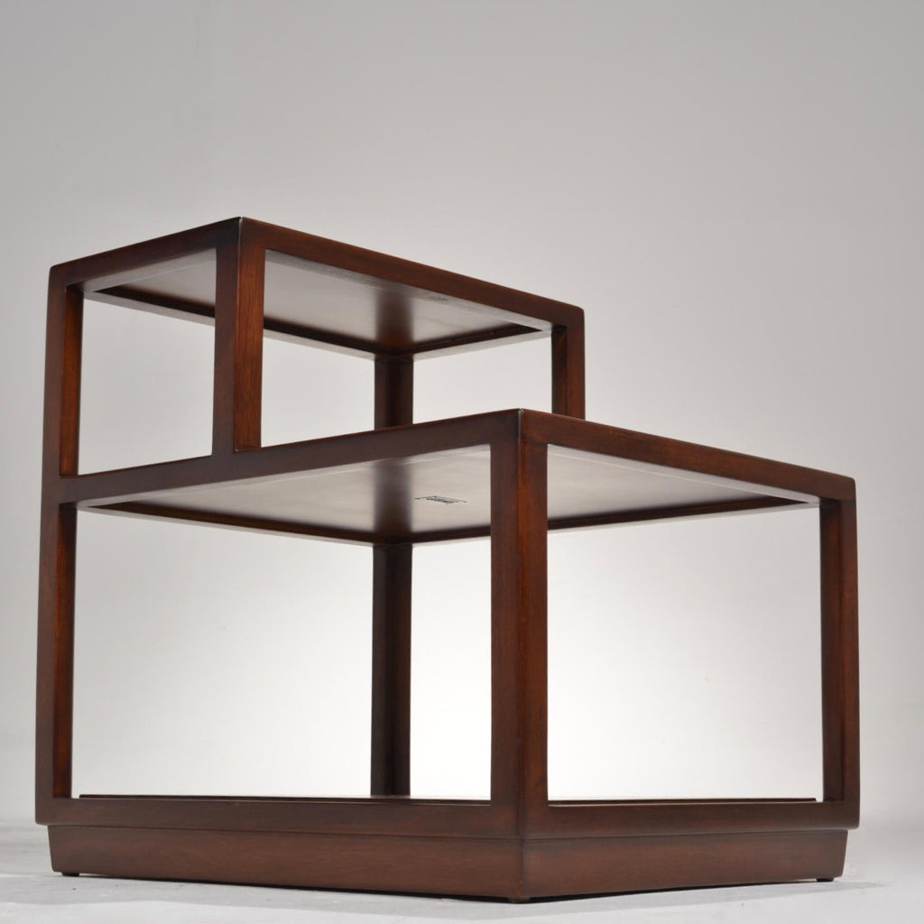 Edward Wormley Dunbar walnut step end table detail 8
