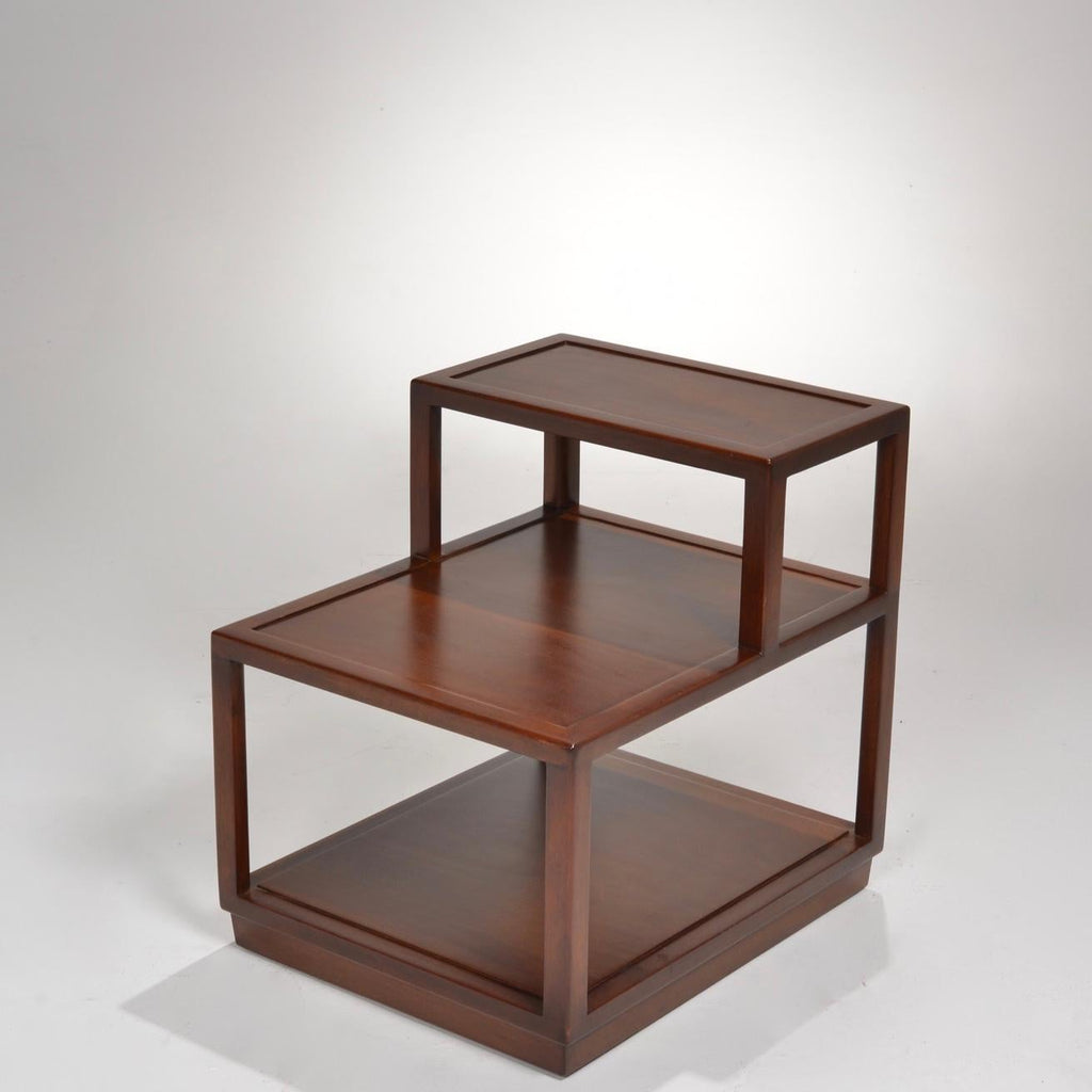 Edward Wormley Dunbar walnut step end table detail 4