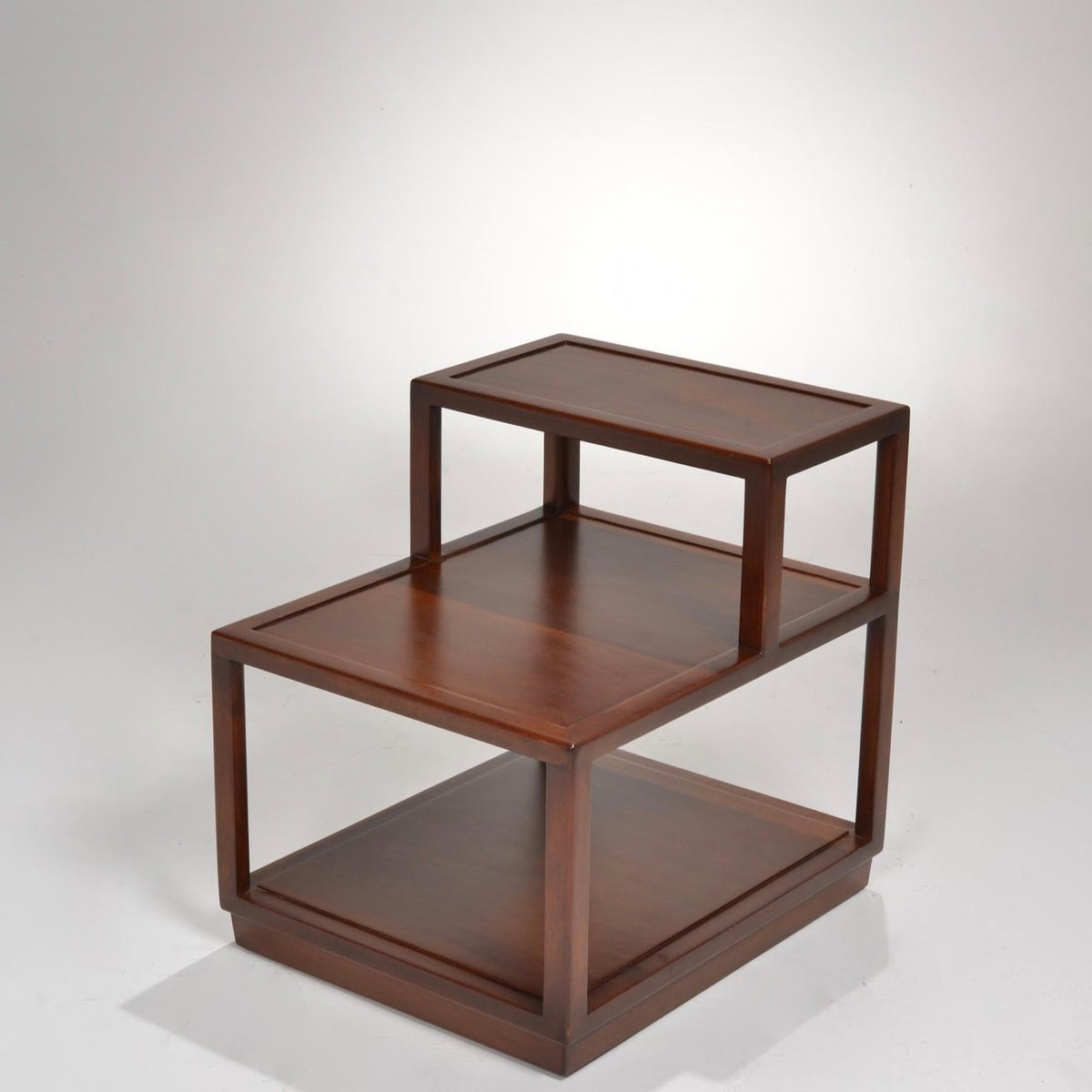 Edward Wormley Dunbar walnut step end table detail 4