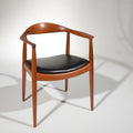 Hans Wegner JH-503 teak and leather chair detail 2