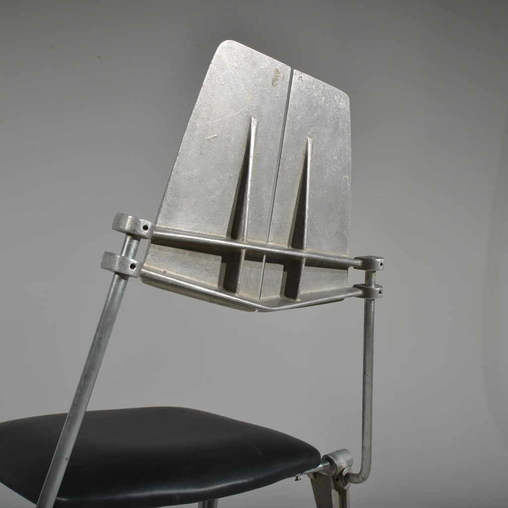 Robert Josten cast aluminum dining chair detail 6