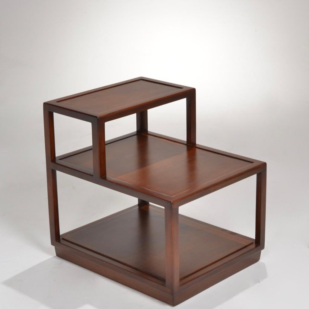 Edward Wormley Dunbar walnut step end table detail 7