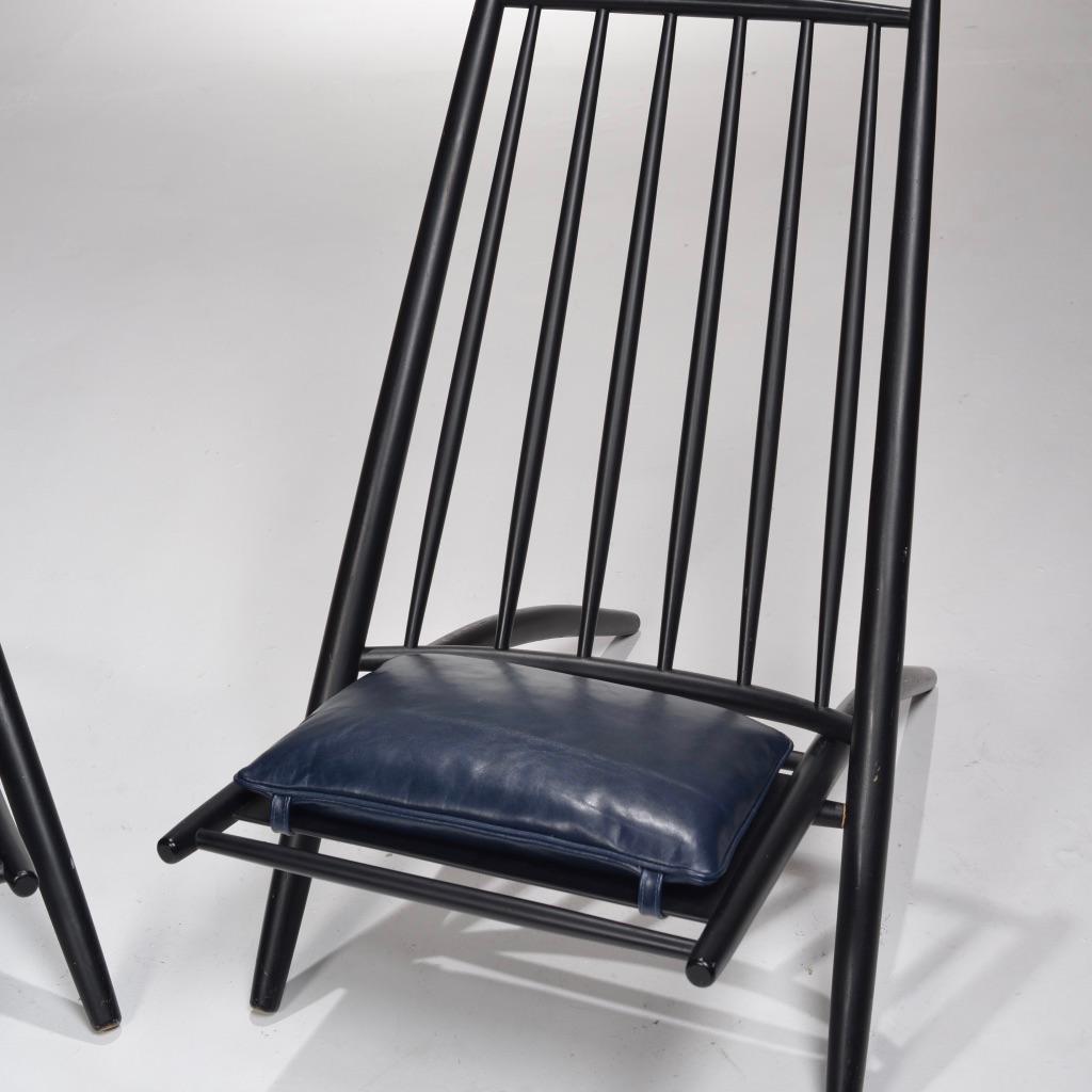 Ilmari Tapiovaara Congo black lacquer lounge chair detail 9