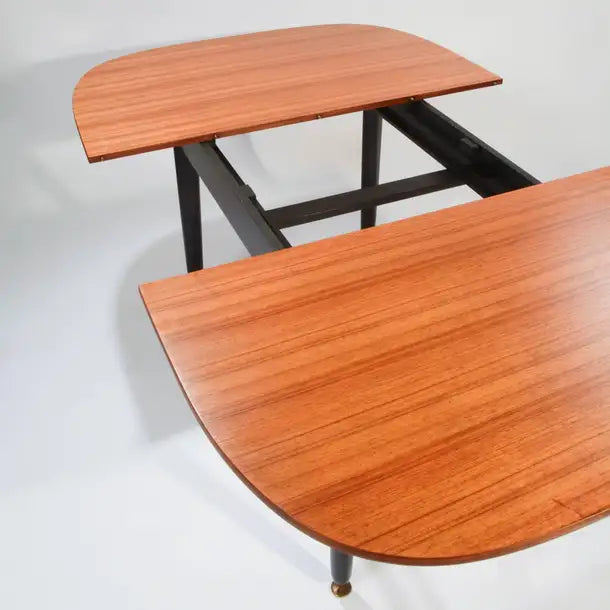 Early G-Plan Dining Table by E Gomme in Mahogany and Black